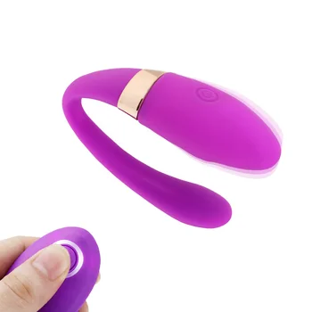Genopladelige U Type Vibrerende Dildo USB-Fjernbetjening Sex Legetøj til Kvinder G Spot Klitoris Anal Stimulering Voksen Legetøj til Par bruge