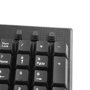 Russisk/ engelsk Lydløs-Vandtæt Tastatur Office-Tastatur til Windows-Computer