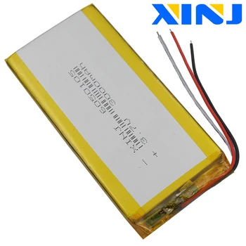 XINJ 3000 mAh 3,7 V 3wires for termistor Li Lithium Polymer Litium-Batteriet 6050105 For E-bog PDA MIDTEN af ipod Bærbare DVD-Tablet-PC