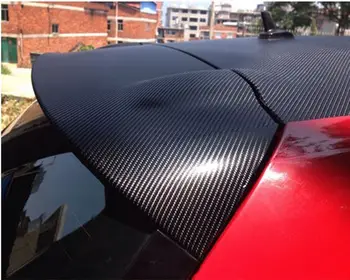 SUNICE 1.52X5M Mat 4D Sort Carbon Fiber Bil Wrap Vinyl Film Bilens Ydre Indre Krop Decals med Bubble Gratis PVC-Wrap Folier