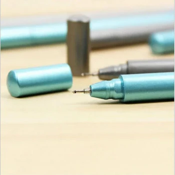 7 Farver Metallic Blyanter Enkel Tresidet Prisme Pen Køre Ud Refills Metallisk Farve Farverig Pen Simpel Trekant