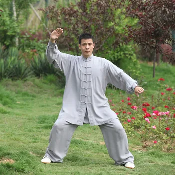 Tai chi Uniform Bomuld 5 Farver af Høj Kvalitet Wushu Kung fu Tøj til Voksne Kampsport Wing Chun Passer til