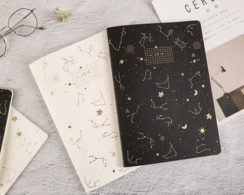 2020 Nye kreative guld folie sky stjerner indbundet school elev, emnet sammensætning notebook leverancer af kontorartikler A5