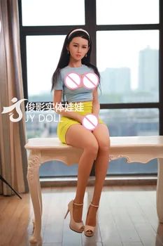 JYDoll 157 cm Japansk Realistisk Sex Dukke Anal Oral Vagina Naturtro Elsker Dukke Silikone Hoved Med transplanterede Hår TPE Krop