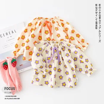 20 Efteråret Ny koreansk Stil Baby Girl ' s Blomst Pige Skjorte Bunden Shirt Søde Alle-match-Shirt små piger tøj