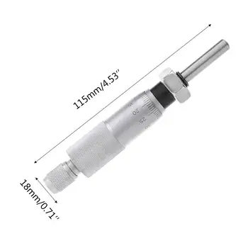 Rund Nål Type Tråd Mikrometer Hoved Måling Måling af Værktøjs-0 - 25mm Udvalg