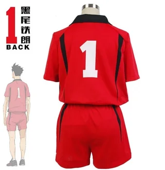 Haikyuu!! Nekoma High School cosplay costume Nr 1 Tetsurou Kuroo 5 Kenma Kozume cosplay Jersey Sport Bære Uniform Størrelse S-XXL