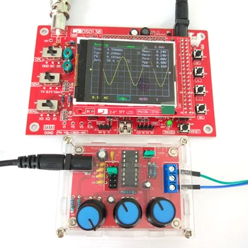 Funktion Signal Generator DIY Kit Sinus/Trekant/Kvadratisk Output 1 hz-1MHz Signal Generator Justerbar Frekvens Amplitude