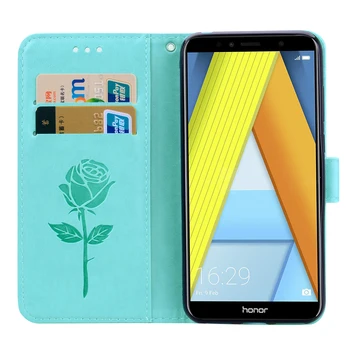 Læder Flip Wallet Case Cover Til Huawei 7C Pro 7A, 6C 7X 7S 6A 6X på Ære 9 8 10 Lite Telefonen Tilfælde Dække Shell