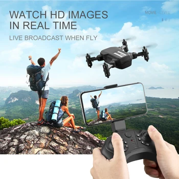 Mini 4K droner med kamera hd profissional rc helikopter selfie droner dron quadcopter micro fjernbetjening Morsomme toy fly