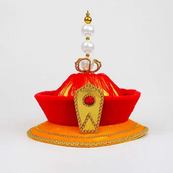 Qing-Dynastiet Empress Crown Hat Kinesiske Royal Emperor Hat Vintage Historiske TV-Film Kostumer Tilbehør