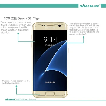 Nillkin Super Klar Anti Fingerprint Screen Protector Film Til Samsung Galaxy S7 Kant/G9350/G935A/G935F(5.5
