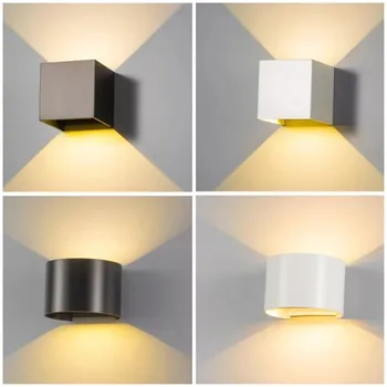 Cube COB LED Indendørs Belysning Væg Lampe til det Moderne Hjem Belysning Dekoration Sconce Aluminium Lampe 6W 12W 85-265V For Badekar Gangen