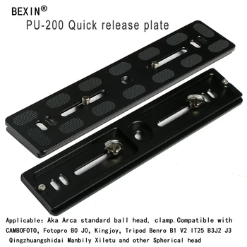 BEXIN Universal Aluminium Legering Quick Release Plade Stativ Mount-Adapter med 1/4 Skrue for Benro Arca Swiss Stativ hoved Bold