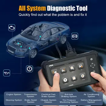 Ancel FX9000 Bil Diagnostisk Værktøj Motor Analyzer OBD2 Scanner Alle System-Kode Læser SAS Nulstille Automotive Scanner Gratis Opdatering