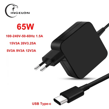 65W 20V 3.25 EN USB-C Type C Bærbar Strømforsyning Adapter til Lenov Yoga 5 Pro X1 B9440UA UX390 Toshib Tecra X40-D Notebook