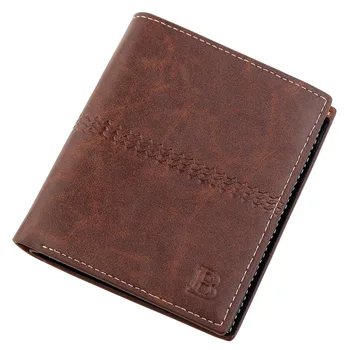 Mænds tegnebog Vintage brun Dollar Kort Slank carteira masculina mandlige cuzdan billetera hombre Ingen Lynlås pung mænd B pung