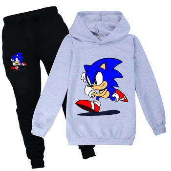 Sonic The Hedgehog Tøj Falde Piger Træningsdragt Cool Kids, Trøjer og Bukser Familie Drenge Vinter Tøj Sæt Boutique-Udstyr