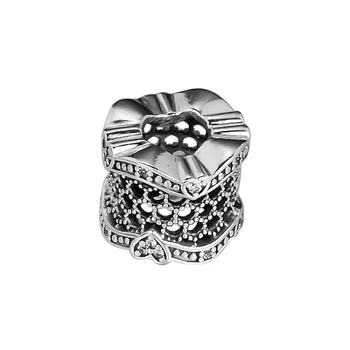 CKK Lace Kærlighed Spacer Charm Perle Passe Europæiske Oprindelige Armbånd sterling sølv smykker kvinde DIY perler til smykkefremstilling