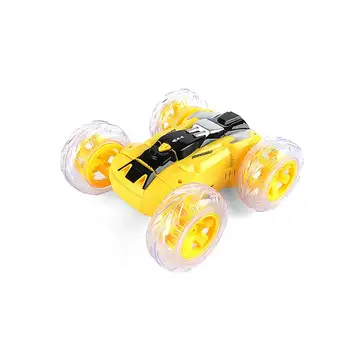 360 ° model 2,4 G RC Bil Fjernbetjening Legetøj Med Lys El-Toy Dancing Dump Bil Dumper Rullende Roterende Hjul Køretøj