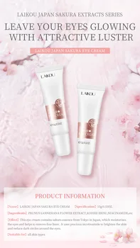 Eye Cream Sakura Serum Sig Mod Hævelser Tasker Opstrammende Anti-Rynke Anti-Age Fjerner Mørke Rande Fine Linjer Øje