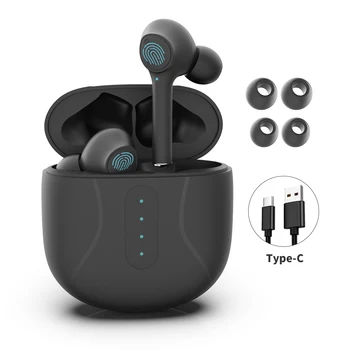 Opgraderet TWS Bluetooth-Hovedtelefoner, Trådløse Hovedtelefoner In-ear-Øretelefoner af støjreducerende Gaming Headset med Mikrofon til Xiaomi