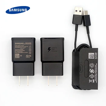 Original Samsung S10 hurtig oplader usb-adapter, EU, USA Type C Plug-Kabel til S9 S8 Plus S10e Note 8 9 10 A50-A60 A70 A80 A40