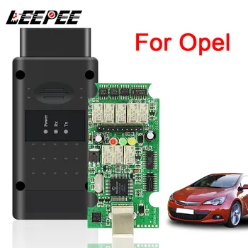 LEEPEE OP KOM 1.70 OP-KOM 1.95 1.99 For Opel OBD OBD2 Scanner PIC18F458 FTDI CAN-BUS Flash Firmware Opdatering OPCOM V5