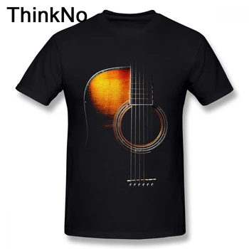 For Mænd Farve Akustisk Guitar T-Shirt, Top Design Homme T-Shirt Mode Nye Ankomst