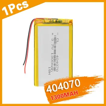 Polymer batteri, 1300 mah 3,7 V 404070 smart home MP3-højttalere Li-ion batteri til dvr,GPS,mp3,mp4,MID PDA, PSP Power Bank,E-bog