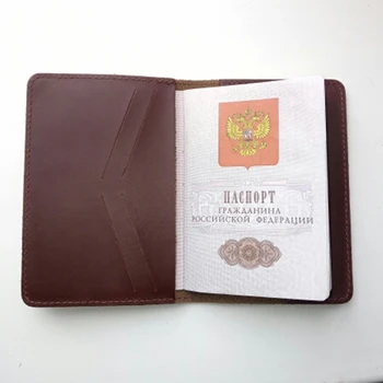 Tre Fly Fly passport Indehaveren travel wallet case Kreditkort Indehavere Flyvemaskine Ægte læder Passport Wallet