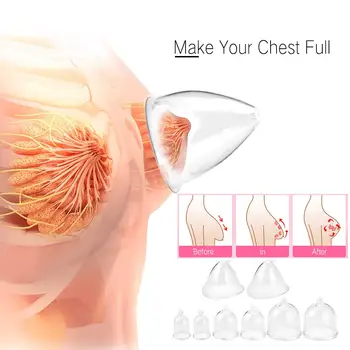 BeautyStar Vakuum Massage Terapi Maskine Udvidelsen Pumpe Løfte Breast Enhancer Massageapparat Kop Slankende Body Lymfedrænage
