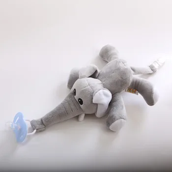 [Ny] Baby Nippel Med Aftagelig Låg Sut, Legetøj, Sutter Dummy Fodring Elefant Silikone Sut Til Nyfødte gaver til baby
