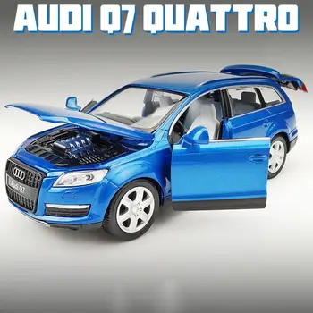 Mini-Audi Q7 1:32 Legering Model 3 farver Akusto-optisk Pull-back, Toy Bil Gave Til Børn