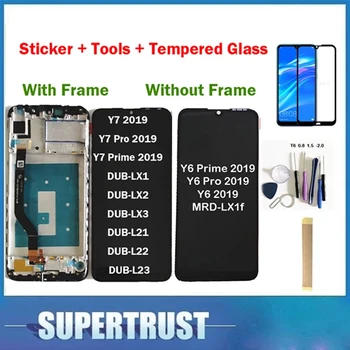 Den oprindelige Huawei Y7 2019 DUB-LX3 DUB-L23 DUB-LX1 Y7 Prime 2019 / Y6 2019 LCD-Skærm Touch Skærm Med Hærdet Glas