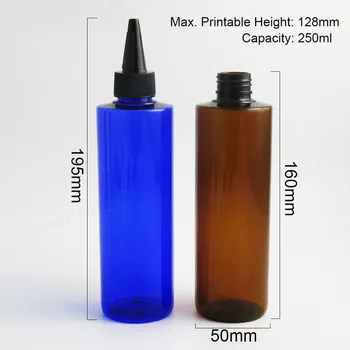 20 x 250ml Genopfyldning Twist vape flaske plastflasker squeezable droppe bottler for Aromaer og flydende Beholdere