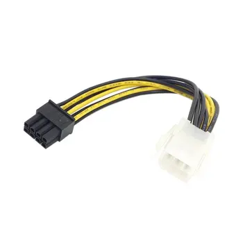 10stk PCI-E port til PCI Express-PCIE 6 Pin han til 8 Pin Female Video, Kort forlængerledning Strøm Kabel