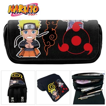 Naruto Den Akademiske Verden Animationsfilm Pen Taske Studerende Tegnefilm Penalhus Opbevaringspose Håndtasker Lynlås Make Up Taske Kosmetisk Sag