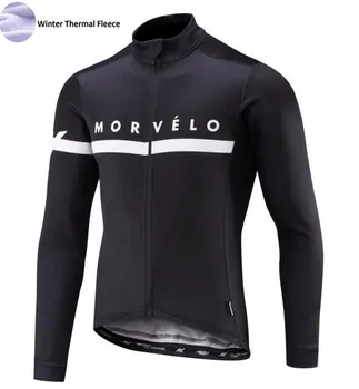 2018 Vinter Fleece Morvelo Klassiske trøje til mænd Road bike cykling bære Maillot Ciclismo SL MX DH langærmet trøje
