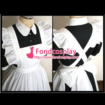 Sissy stuepige bomuld kjole aflåselige Uniform cosplay kostume Skræddersyet[G2189]