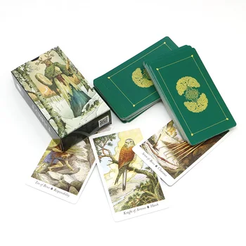2020 Natur tarot-kort i høj kvalitet i Fuld engelsk kort spil mystiske dyr divination skæbne for home party board game