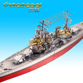 2018 Piececool 3D Metal Puslespil model Figur Legetøj HMS PRINCE OF WALES krigsskib DIY Laserskæring Puslespil Puslespil Model Til Børn