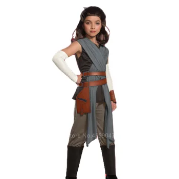Børn, Kvinder Halloween Cosplay Kostume Star Wars The Force Vækker Rey Fancy Tøj Rolle Spille Carnival Part Tøj Sæt Tøj