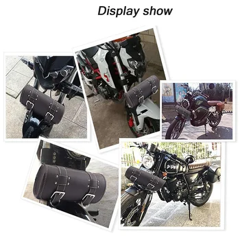 Foran Universal Motorcykel Saddeltasker Af Posen, Baggage Opbevaring Læder
