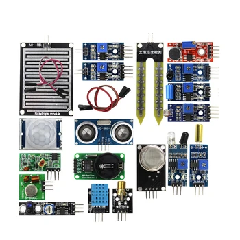 Aokin 16pcs/masse-Sensor Modul yrelsen Indstiller Kit til Arduino Raspberry Pi 3/2 Model B 16 Typer af Sensor For Raspberry Pi 2