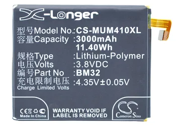 Cameron Sino 3000mAh Batteri BM32 for XiaoMi 4, Leo, Mi4, Mi4 4G, Mi4W