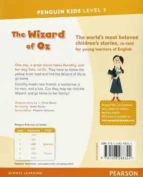 Niveau 3: Wizard of Oz, Barndom gave Børn at Læse Bogen, aktiviteter bog, ELT, engelske Børn Læsere,