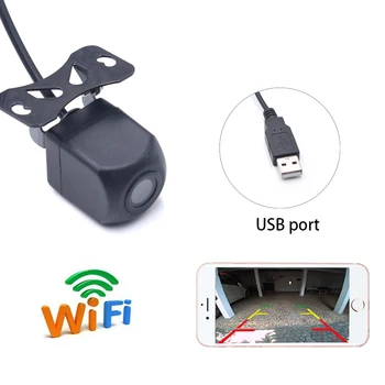 WIFI bakkameraet Dash Cam-Stjernede nattesyn Bil førerspejlets Kamera til ipad til iPhone Med USB-Port