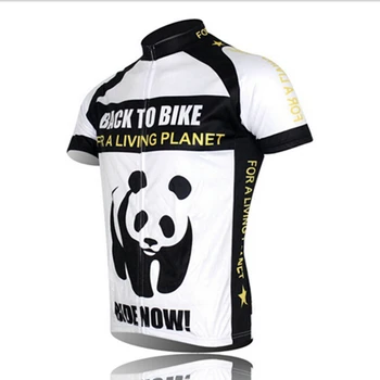 2021 Trøje Korte Ærmer Sommeren Mænds Shirt Cykel Bære Racing MTB Bike Cykling Toppe Tøj Panda Sort Hvid Grøn
