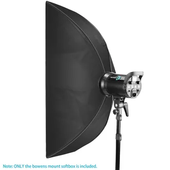 Neewer 14 x 63 inches/35 x 160 centimeters Rectangular Softbox with Bowens Mount Speedring Soft Diffuser and Bag for Speedlite